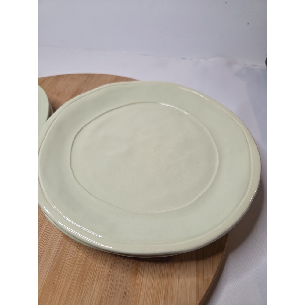 Set of 4 Viva by Vietri "Fresh Pistachio" Salad Plates 8 3/4" Discontinued Italy